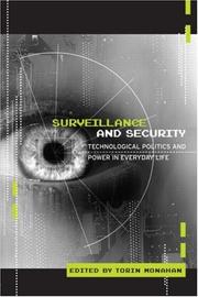 Cover of: Surveillance and Security by Torin Monahan