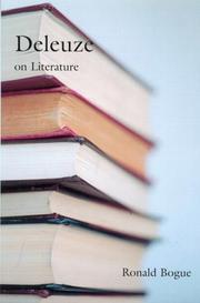 Cover of: Deleuze on Literature (Deleuze and the Arts, 2)