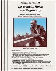 Cover of: On Wilhelm Reich & Orgonomy