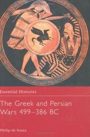 Cover of: The Greek and Persian Wars, 499-386 B.C. by Philip De Souza