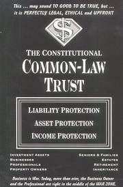 Cover of: The Constitutional Common-Law Trust  by James Mathers