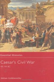 Cover of: Caesar's civil war, 49-44 B.C. by Adrian Keith Goldsworthy