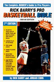 Cover of: Rick Barry's Pro Basketball Bible: 1995-96 : Player Ratings and In-Depth Analysis of More Than 400 Nba Players and Draft Picks