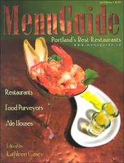 Front cover of Menu Guide - Portland by Kathleen Casey