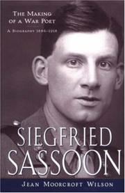 Cover of: Siegfried Sassoon by Moorcroft Wilso