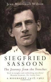 Cover of: Siegfried Sassoon: The Journey From the Trenches, A Biography (1918-1967)