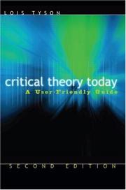 Cover of: Critical Theory Today by Lois Tyson
