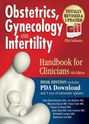 Cover of: Obstetrics, Gynecology and Infertility: Handbook for Clinicians; Desk Edition with PDA Download (Handbook for Clinicians)