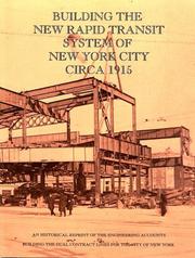 Cover of: Building the New Rapid Transit System of New York City Circa 1915 | F. Lavis