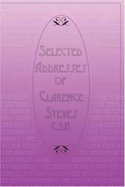 Cover of: Selected Addresses of Clarence Steves, CSB