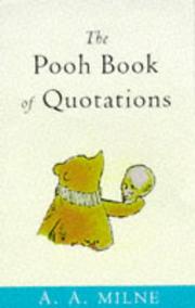 Cover of: Pooh Book of Quotations (Wisdom of Pooh) by A. A. Milne