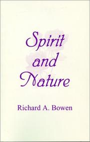 Cover of: Spirit and nature