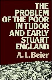 Cover of: The problem of the poor in Tudor and early Stuart England
