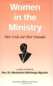 Women in the Ministry by Mankekolo Mahlangu-Ngcobo