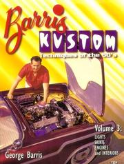 Cover of: Barris Kustom Techniques of the 50's by George Barris