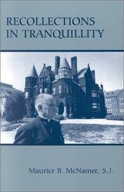 Recollections in Tranquility by Maurice McNamee