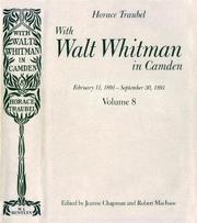 Cover of: With Walt Whitman in Camden, Volume 8