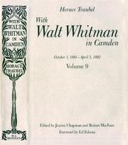 Cover of: With Walt Whitman in Camden, Volume 9