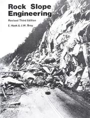 Rock slope engineering by Evert Hoek, E. Hoek
