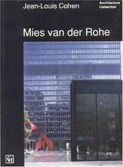 Cover of: Mies van der Rohe by Jean-Louis Cohen