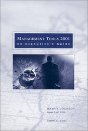 Cover of: Management Tools 2001  by Darrell K. Rigby