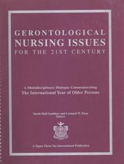Cover of: Gerontological Nursing Issues for the 21st Century