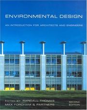Cover of: Environmental design: an introduction for architects and engineers