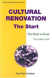 Cover of: Cultural Renovation