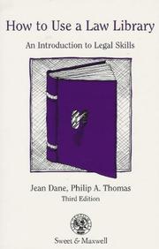 Cover of: How to use a law library: an introduction to legal skills