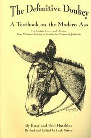 Cover of: The Definitive Donkey by Betsy Hutchins, Paul Hutchins