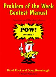 Cover of: Problem of the Week Contest Manual