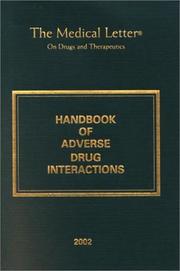 Cover of: The Medical Letter Handbook of Adverse Drug Interactions, 2002
