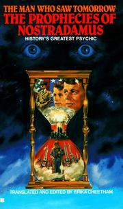 Cover of: The Prophecies of Nostradamus by Michel de Nostredame
