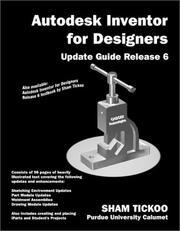 Cover of: Autodesk Inventor for Designers by Sham Tickoo