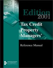 Cover of: Tax Credit Property Managers' Reference Manual