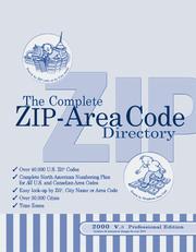 Cover of: 2000 Complete US ZIP - Area Code Directory by Thomas Master