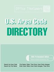 Cover of: 1999 U.S. Area Code Directory:  a complete listing of all area codes in the North American Numbering Plan - including all changes scheduled through 1999