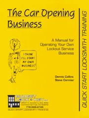Cover of: The Car Opening Business