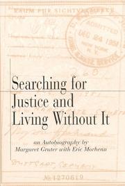 Cover of: Searching for Justice and Living Without It