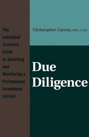 Cover of: Due Diligence by Christopher Carosa, Christopher Carosa