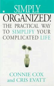Cover of: The simply organized woman