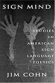 Cover of: Sign Mind : Studies in American Sign Language Poetics