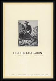 Cover of: Here for generations: The story of a Maine bank and its city