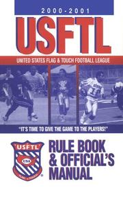 USFTL Rule Book & Official's Manual by Michael Cihon