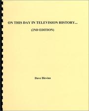 Cover of: On This Day In Television History... (2nd Edition)