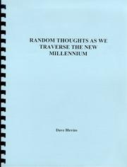 Cover of: Random Thoughts As We Traverse The New Millennium