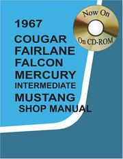 Cover of: 1967 Cougar, Fairlane, Falcon, Mercury, Mustang Shop Manual