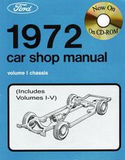 Cover of: 1972 Ford Car Shop Manual (Vol I-V) by Ford Motor Company.