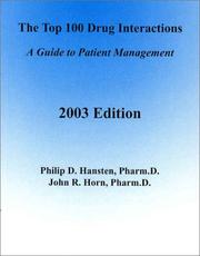 Cover of: The Top 100 Drug Interactions: A Guide to Patient Management