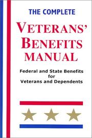 Cover of: The Complete Veterans' Benefits Manual